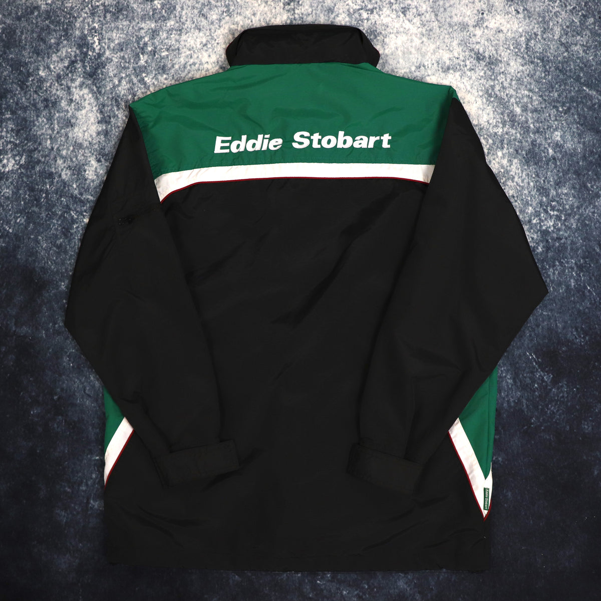 Vintage Black Green Eddie Stobart Coach Jacket Large ragkid