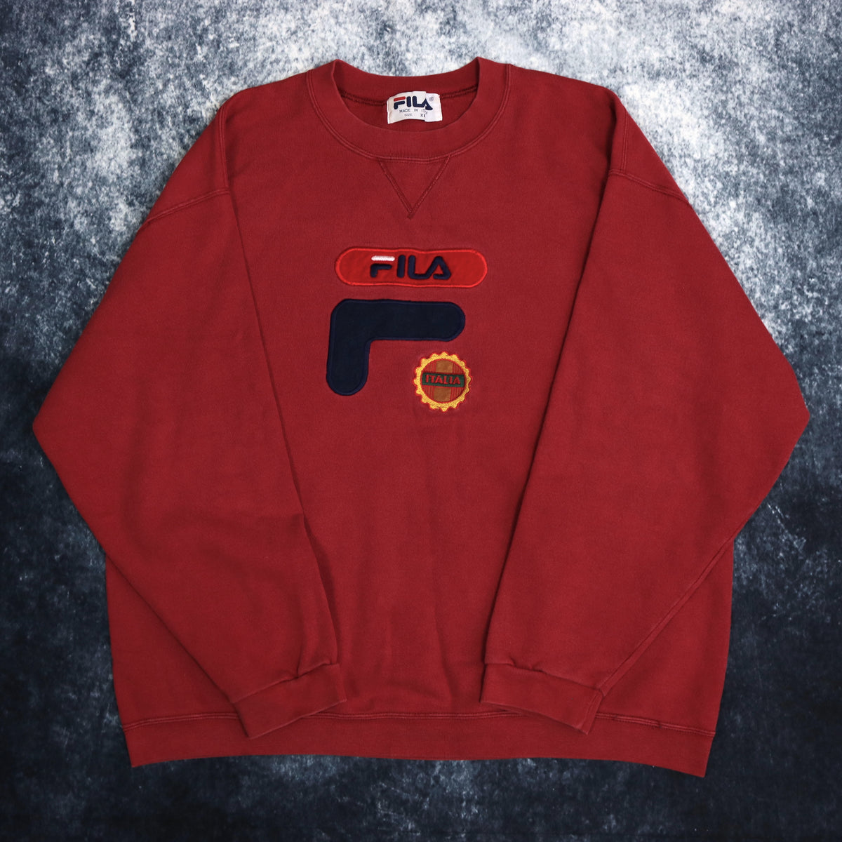 Vintage Red Fila Italia Sweatshirt XXL ragkid