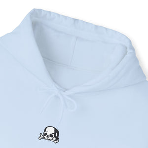 Baby Blue Sad Skull Hoodie