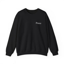 Load image into Gallery viewer, Black Peace Crewneck Sweatshirt
