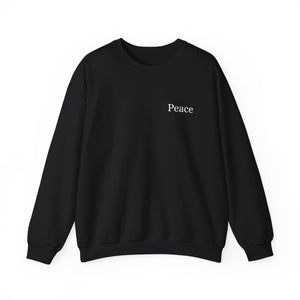 Black Peace Crewneck Sweatshirt