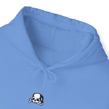 Load image into Gallery viewer, Carolina Blue Sad Skull Hoodie
