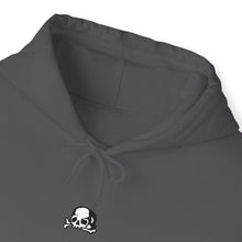 Load image into Gallery viewer, Charcoal Sad Skull Hoodie
