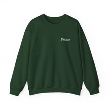 Load image into Gallery viewer, Forest Green Peace Crewneck Sweatshirt
