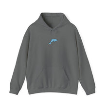 Load image into Gallery viewer, Graphite Grey Dolphin Print Hoodie
