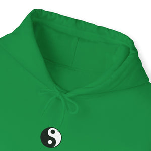 Green Yin Yang Printed Hoodie