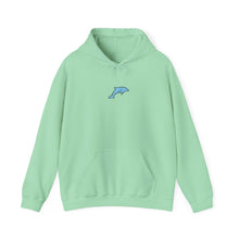 Load image into Gallery viewer, Mint Green Dolpin Print Hoodie
