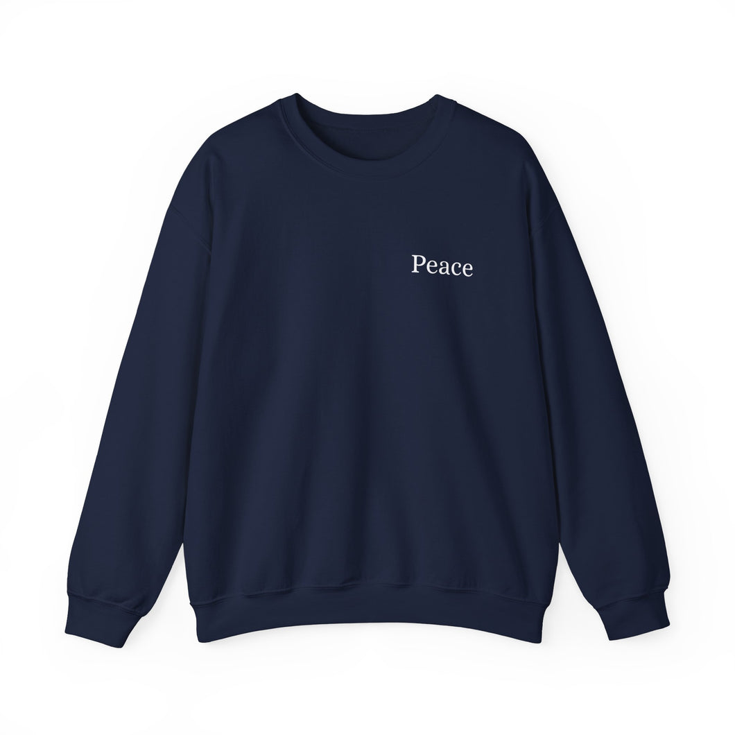 Navy Peace Crewneck Sweatshirt