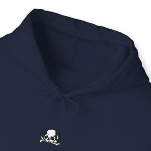 Navy Sad Skull Hoodie