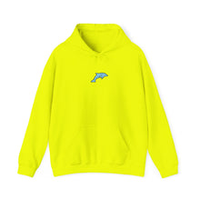Load image into Gallery viewer, Neon Yellow Dolpin Print Hoodie
