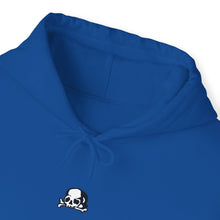 Load image into Gallery viewer, Royal Blue Sad Skull Hoodie
