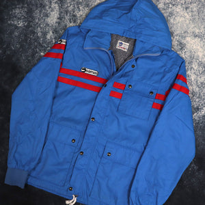 Vintage 90s Blue & Red Samas Cagoule Jacket | Small