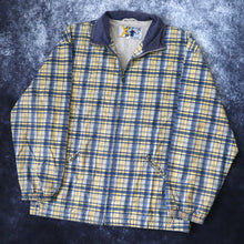 Load image into Gallery viewer, Vintage 90s Navy &amp; Yellow Plaid Jep&#39;s Work Jacket | XL
