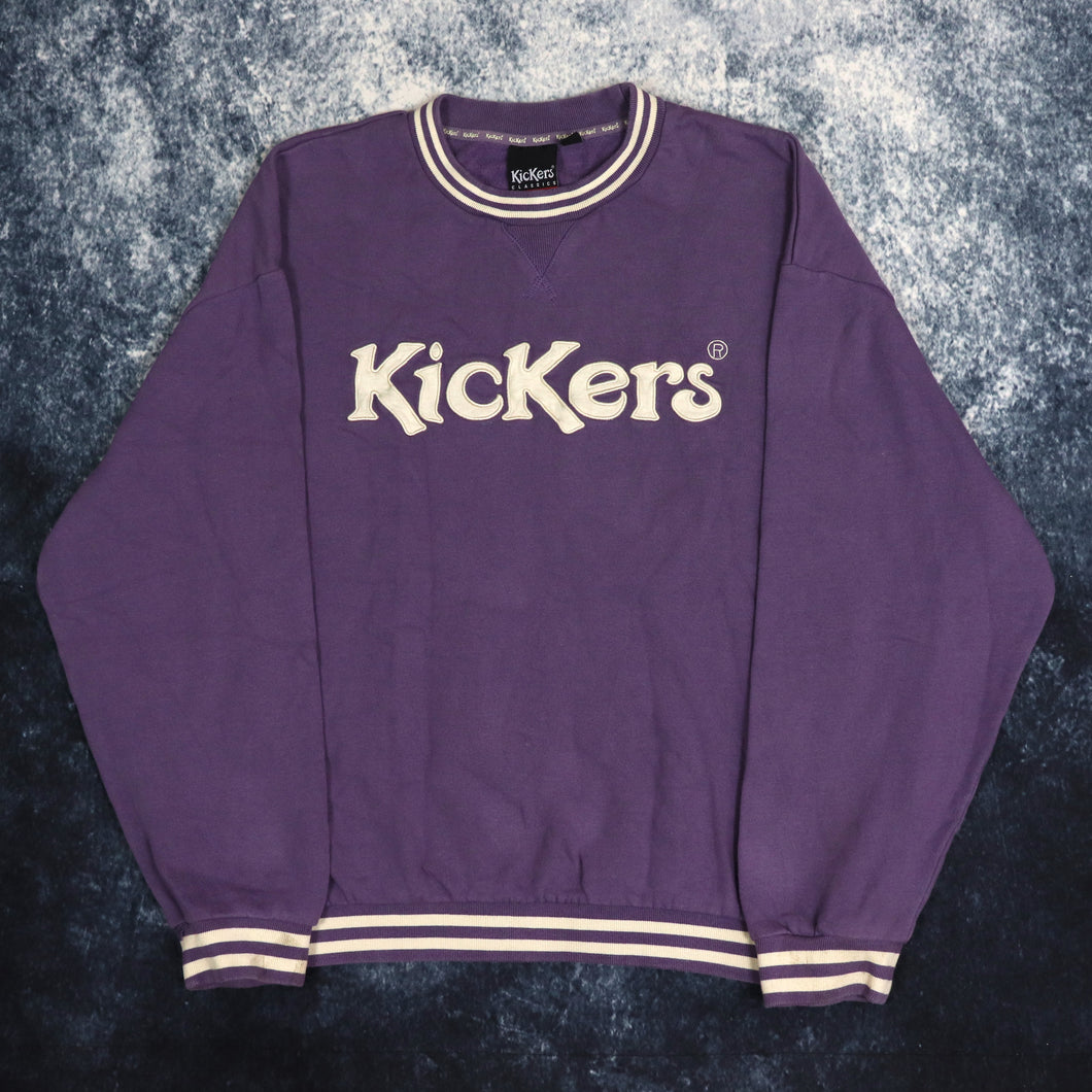 Vintage 90s Purple Kickers Spell Out Sweatshirt | Large