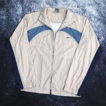 Load image into Gallery viewer, Vintage Beige &amp; Blue Nike Windbreaker Jacket | Medium
