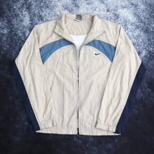 Load image into Gallery viewer, Vintage Beige &amp; Blue Nike Windbreaker Jacket | Medium
