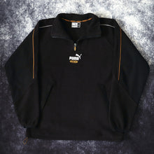 Load image into Gallery viewer, Vintage Black Puma King 1/4 Zip Fleece | XS
