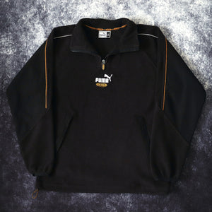 Vintage Black Puma King 1/4 Zip Fleece | XS