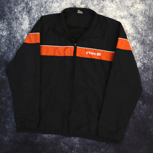 Vintage Black & Orange Nike Windbreaker Jacket | XL