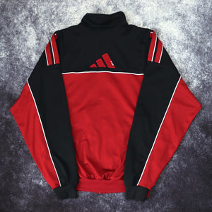 Vintage Black & Red Adidas Track Jacket | XL