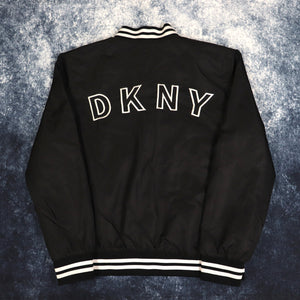 Vintage Black & White DKNY Bomber Jacket | XL