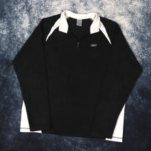 Load image into Gallery viewer, Vintage Black &amp; White Reebok 1/4 Zip Fleece | XL
