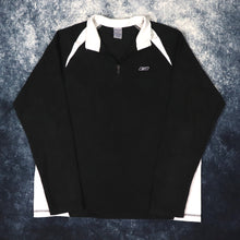 Load image into Gallery viewer, Vintage Black &amp; White Reebok 1/4 Zip Fleece | XL
