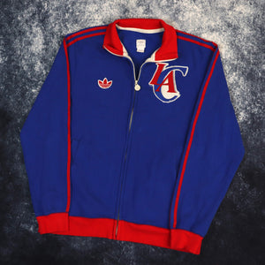 Vintage Blue & Red LA Clippers Adidas Trefoil Zip Up Sweatshirt | Medium