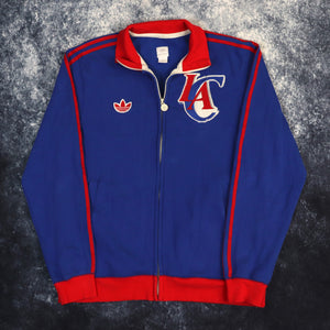 Vintage Blue & Red LA Clippers Adidas Trefoil Zip Up Sweatshirt | Medium