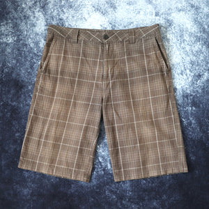Vintage Brown Marc Ecko Plaid Baggy Shorts | 36W