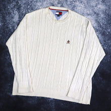 Load image into Gallery viewer, Vintage Cream Tommy Hilfiger Jumper | Large
