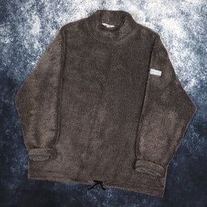 Vintage Dark Grey Karrimor High Neck Fleece Sweatshirt | Small