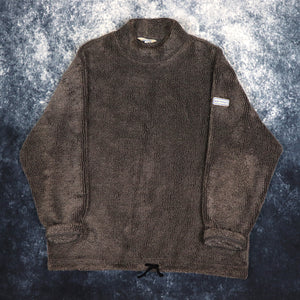 Vintage Dark Grey Karrimor High Neck Fleece Sweatshirt | Small