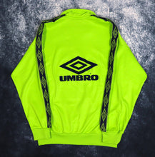 Load image into Gallery viewer, Vintage Fluorescent Green Umbro Drill Sweatshirt | Medium
