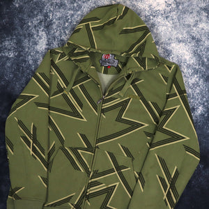 Vintage Green Animal Heaveyweight Zip Up Hoodie | XXL