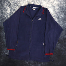 Load image into Gallery viewer, Vintage Navy Adidas Fleece Jacket | Medium
