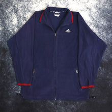 Load image into Gallery viewer, Vintage Navy Adidas Fleece Jacket | Medium
