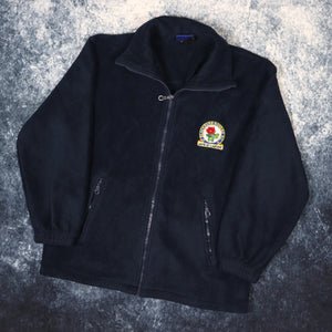 Vintage Navy Blackburn Rovers Fleece Jacket | Size 6