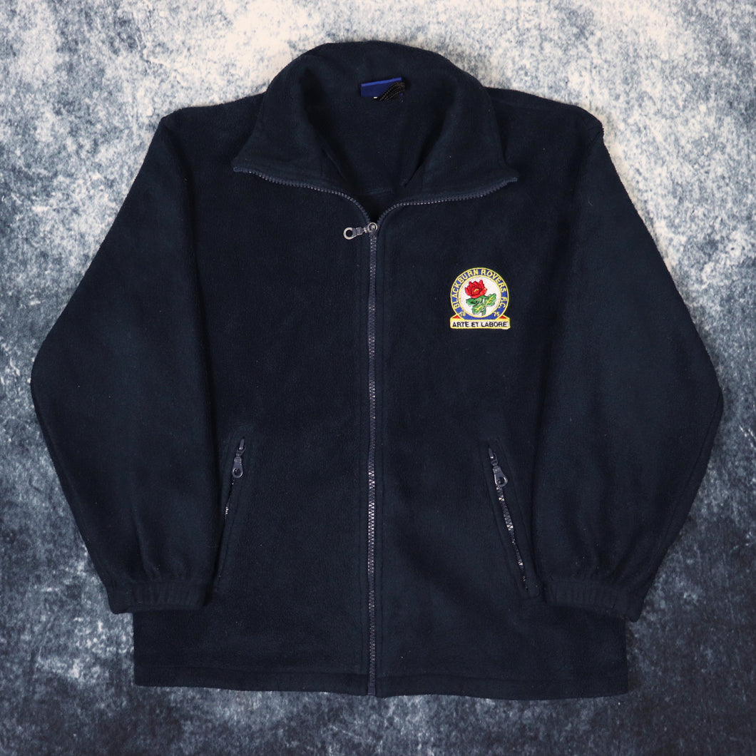 Vintage Navy Blackburn Rovers Fleece Jacket | Size 6