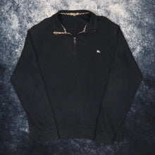 Load image into Gallery viewer, Vintage Navy Burberry 1/4 Zip Sweatshirt | XL
