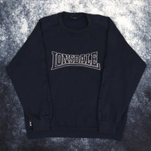 Load image into Gallery viewer, Vintage Navy Lonsdale Spell Out Sweatshirt | XL
