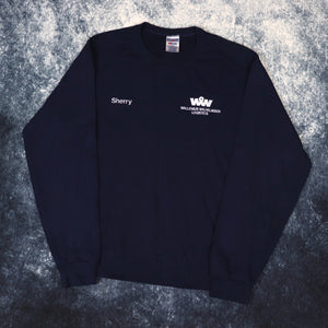 Vintage Navy Sherry Jerzees Worker Sweatshirt | Small