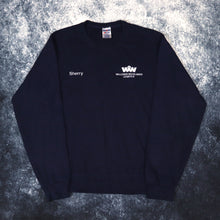 Load image into Gallery viewer, Vintage Navy Sherry Jerzees Worker Sweatshirt | Small
