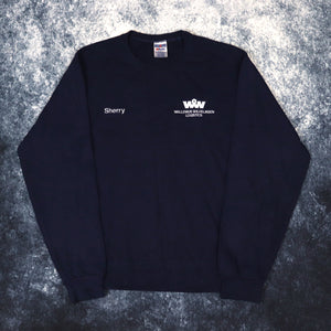 Vintage Navy Sherry Jerzees Worker Sweatshirt | Small