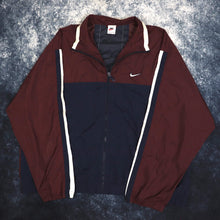 Load image into Gallery viewer, Vintage Navy &amp; Burgundy Nike Windbreaker Jacket | 4XL
