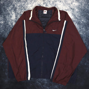 Vintage Navy & Burgundy Nike Windbreaker Jacket | 4XL