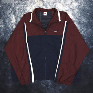 Vintage Navy & Burgundy Nike Windbreaker Jacket | 4XL