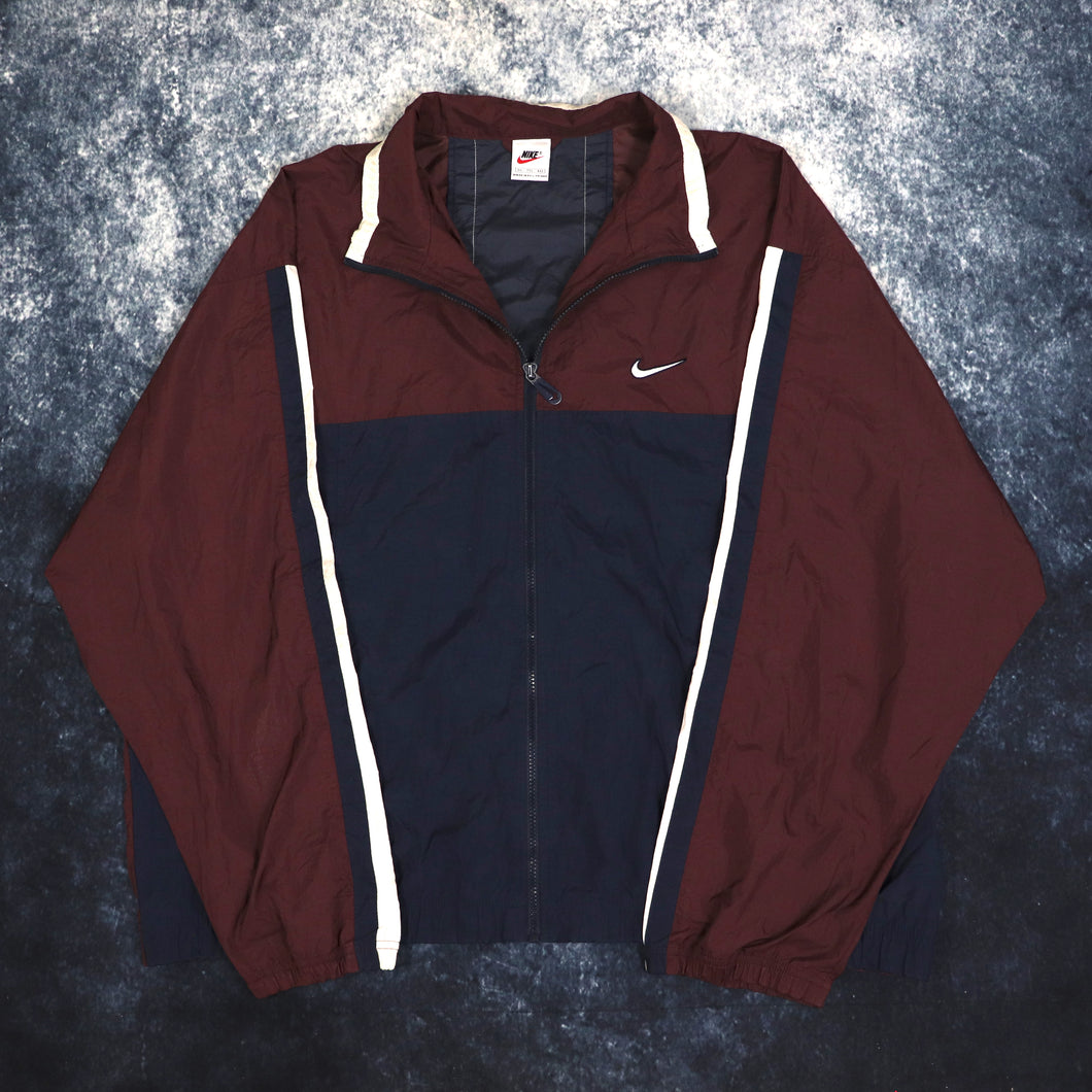 Vintage Navy & Burgundy Nike Windbreaker Jacket | 4XL