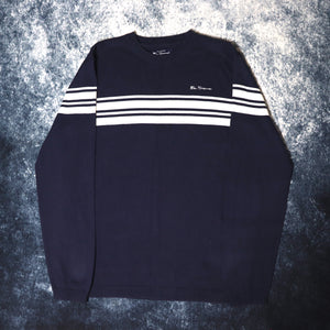 Vintage Navy & White Ben Sherman Jumper | Medium