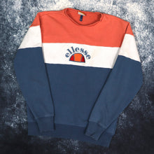 Load image into Gallery viewer, Vintage Orange Grey &amp; Blue Ellesse Colour Block Sweatshirt | Small
